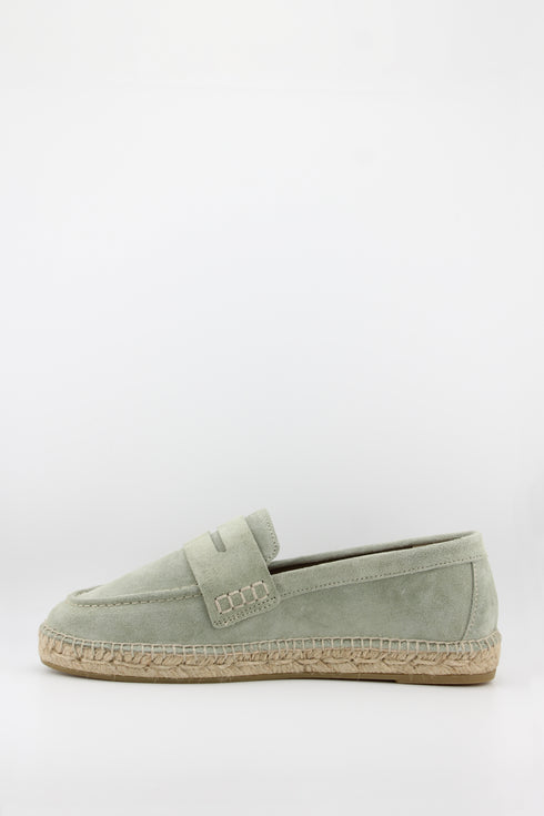 Gaimo Suede Espadrille Loafer with Stitching